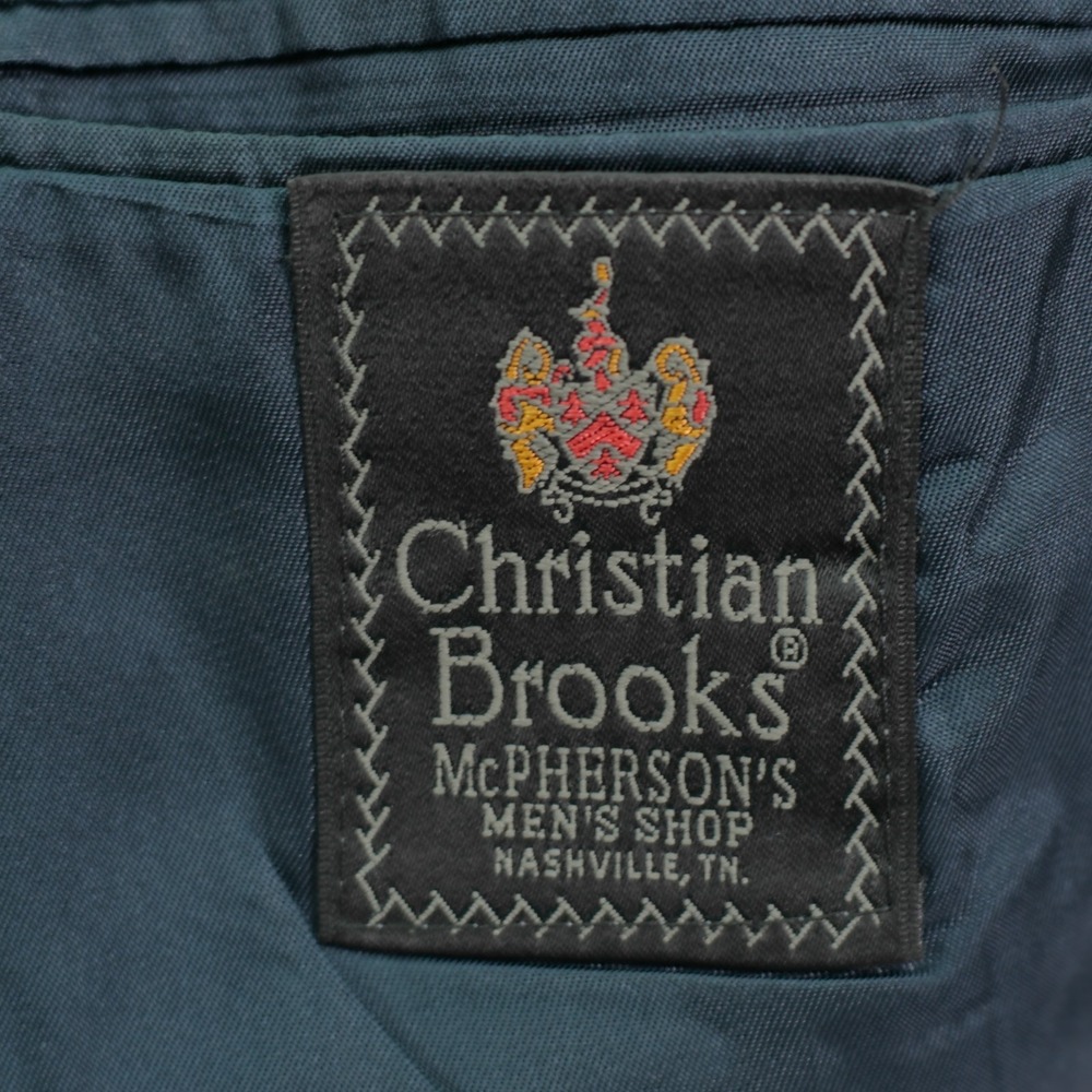 Christian Brooks Blue Wool 2 Gold Button Blazer 44L Tagged 46L - Picture 8 of 11